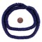 The Bead Chest 10mm Lapis Blue Bone Button Beads: Nepal Flat Round Disk Heishi Beads for DIY Necklace Jewelry Making